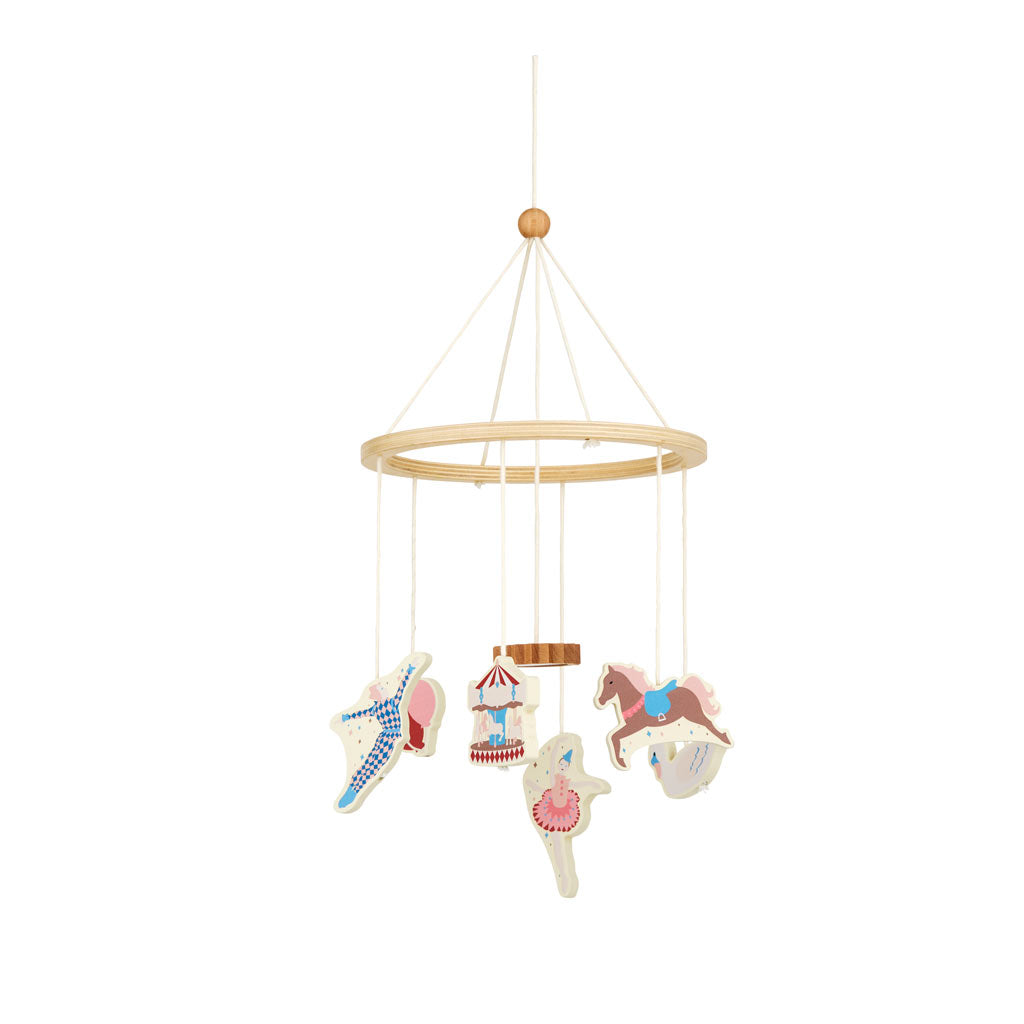 Wooden Mobile - Carousel
