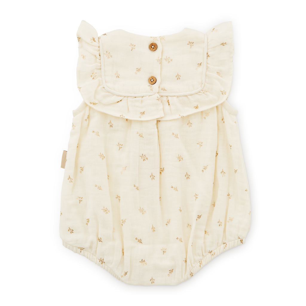 Barboteuse Edith - GOTS - Gold Flower