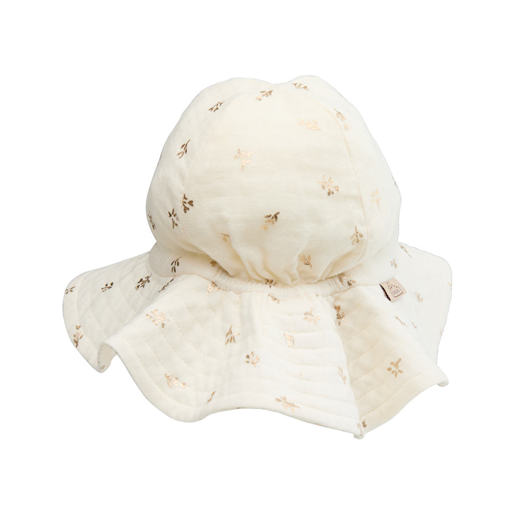 Chapeau Lou - GOTS - Gold Flower