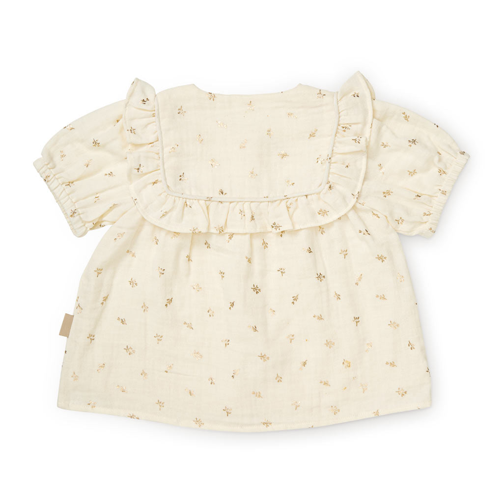 Blouse Cleo - GOTS - Gold Flower