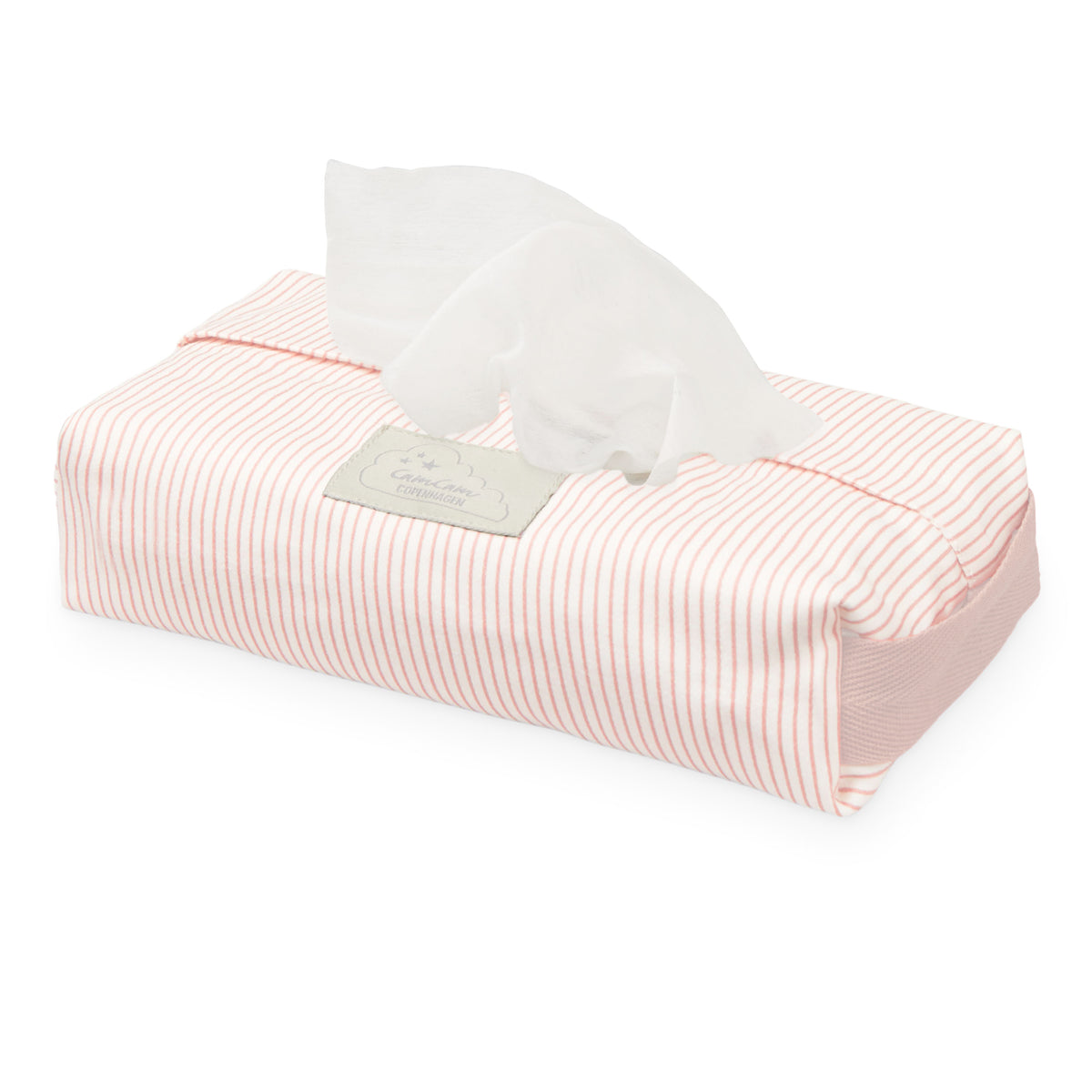 Wet Wipe Cover - GOTS - Classic Stripes Rose