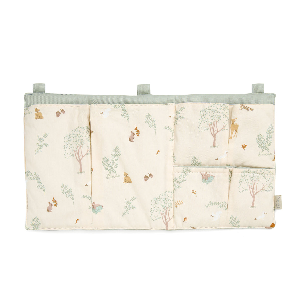 Pochette de rangement pour lit bébé - OCS - Woodland