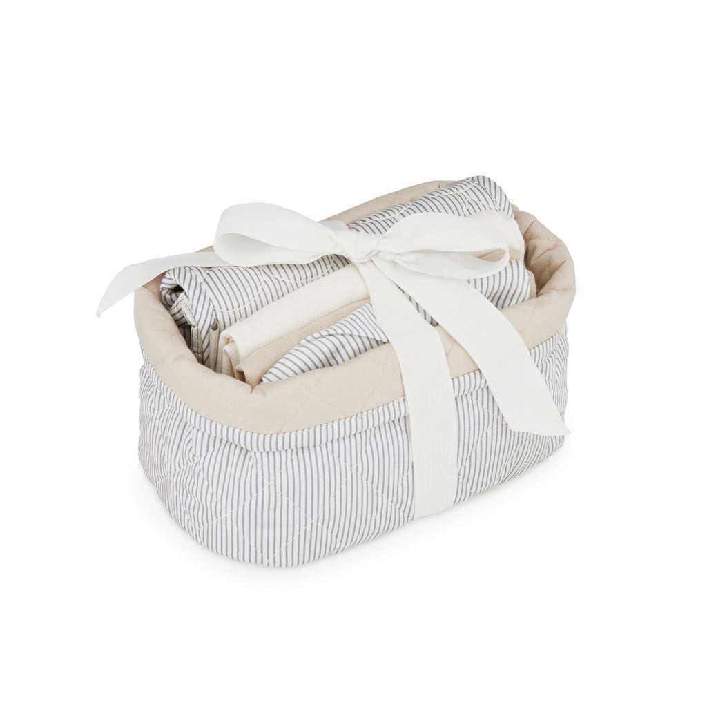 Cadeau de naissance : Set de soins pour bébé - Classic Stripes Bleu