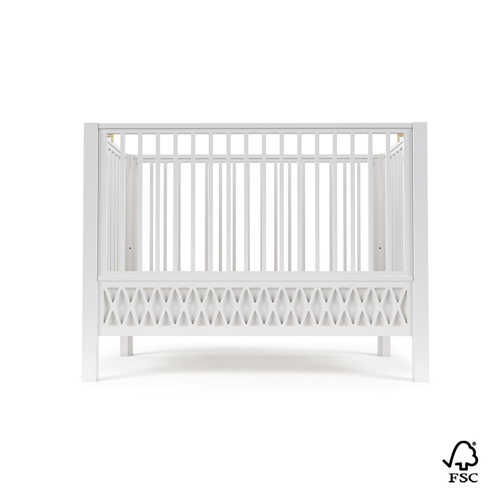 Harlequin Lits pour bébé60x120cm, FSC Mix - Blanc