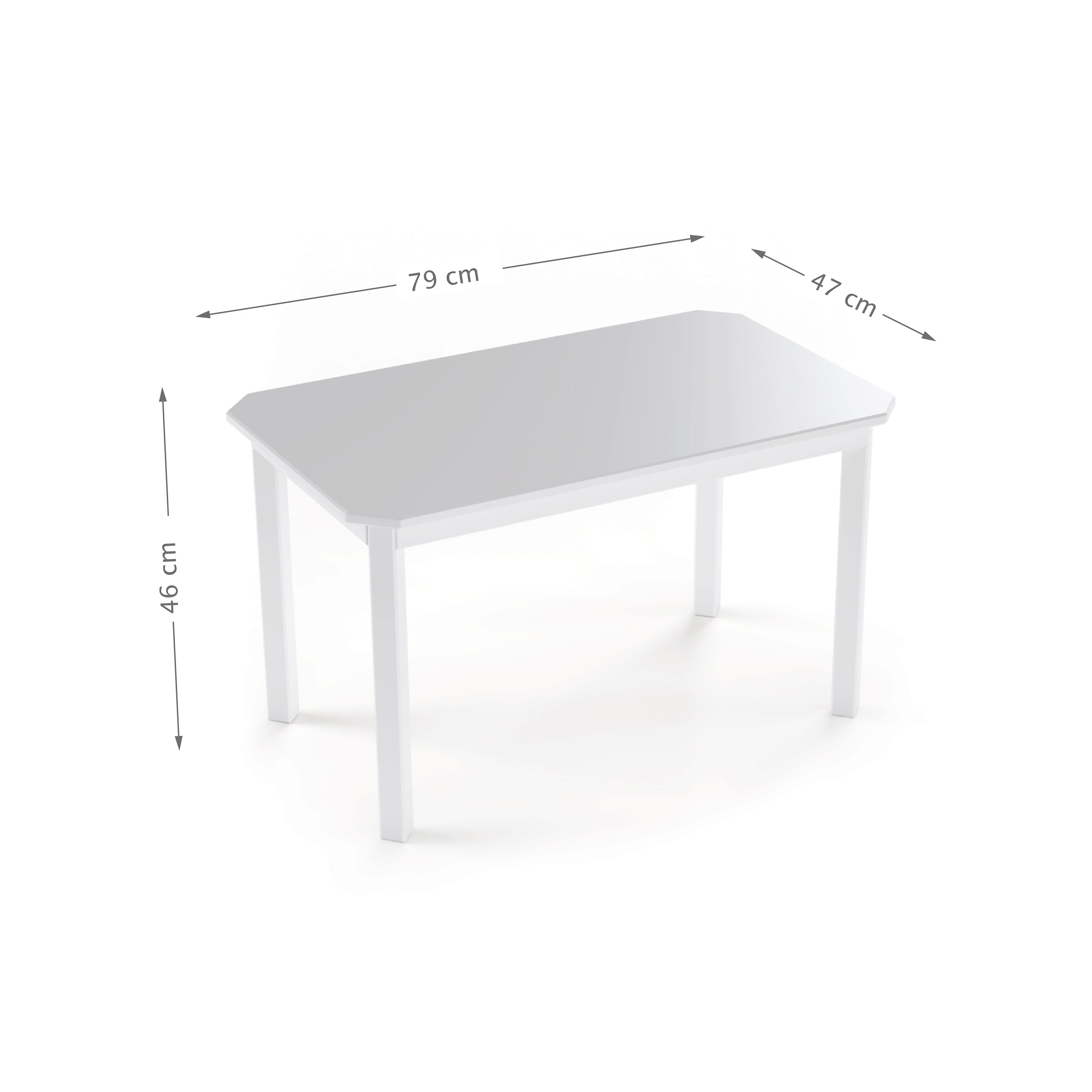 Harlequin enfant Table - Blanc