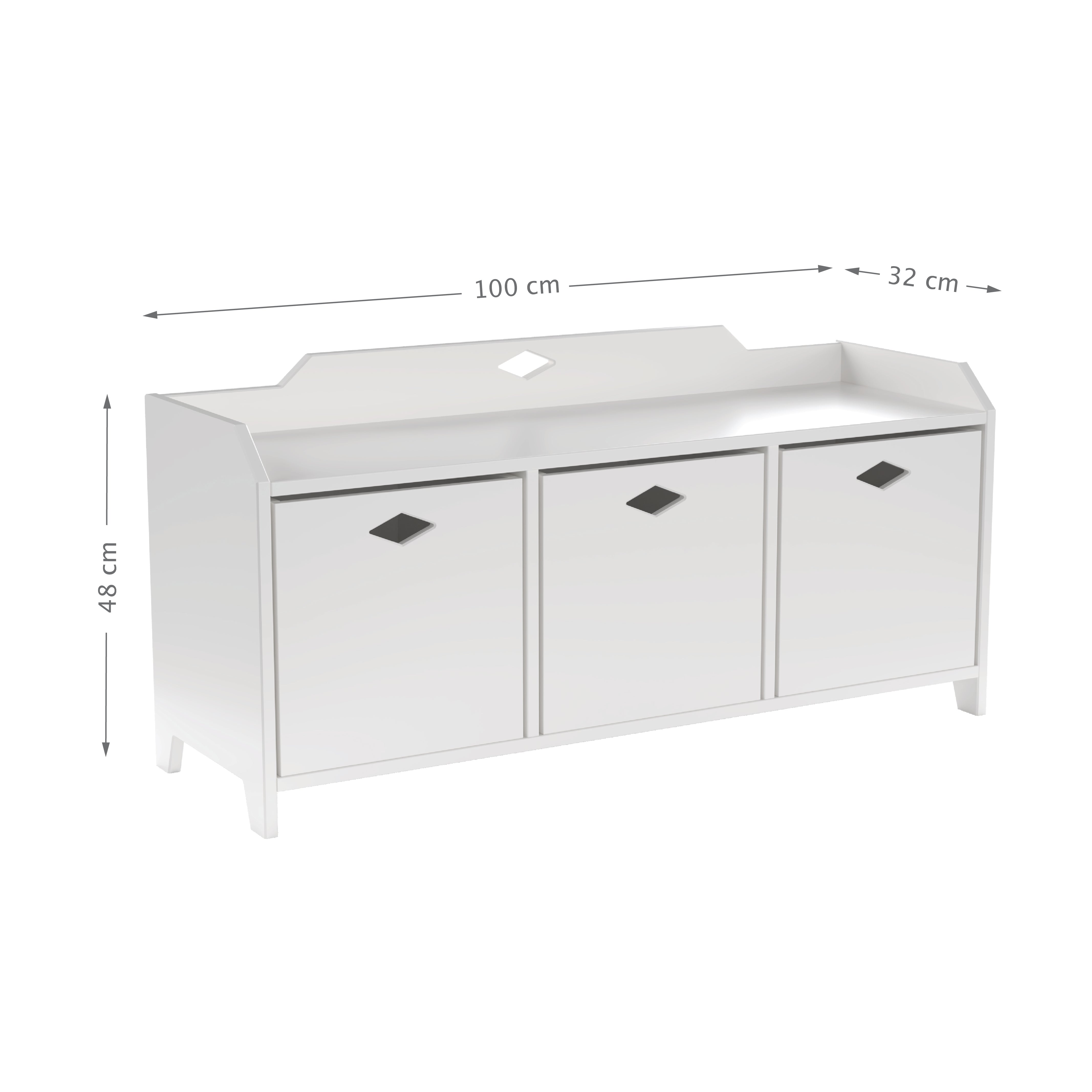 Luca Rangements Module, FSC Mix - Blanc