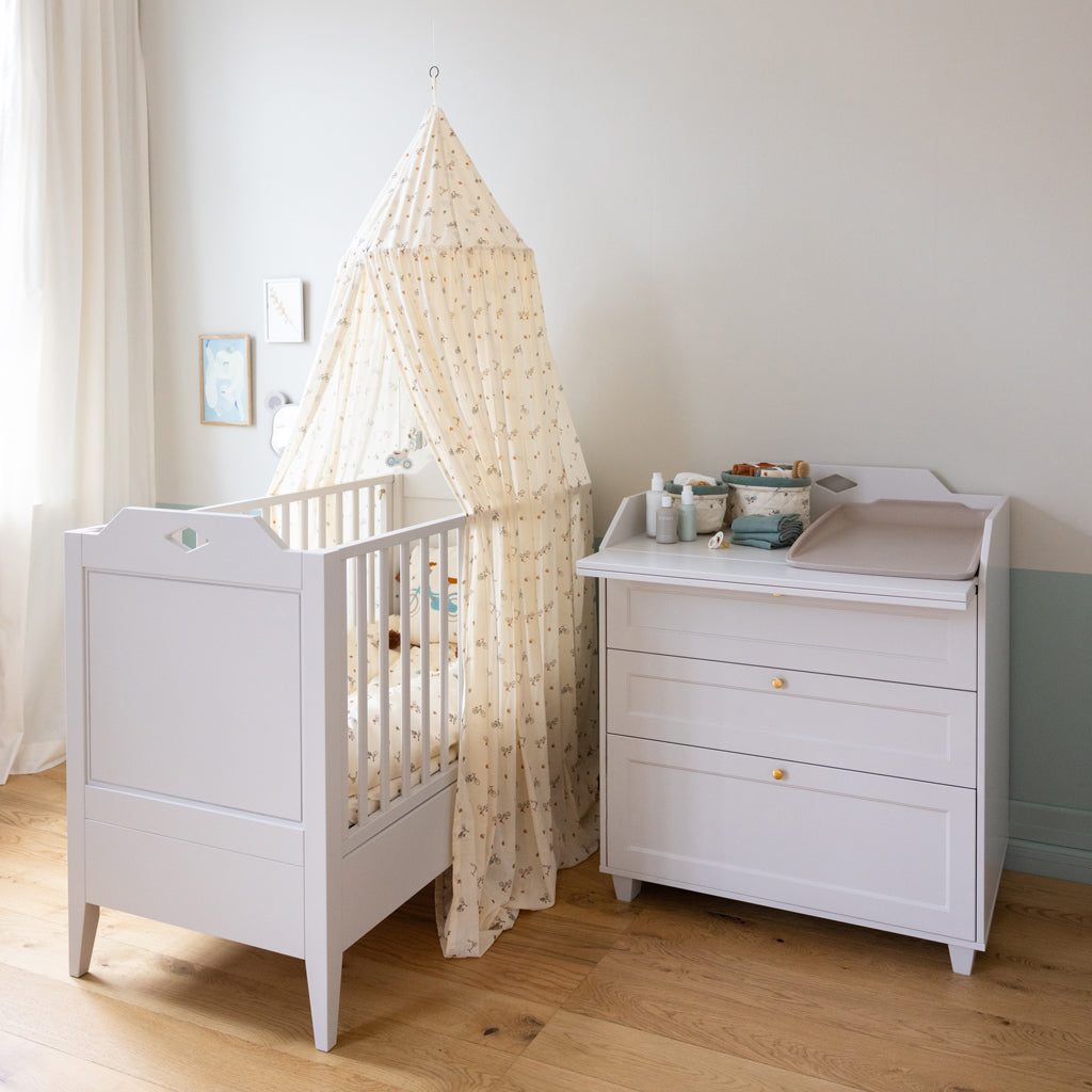 Luca Changing Table Dresser, FSC Mix - White