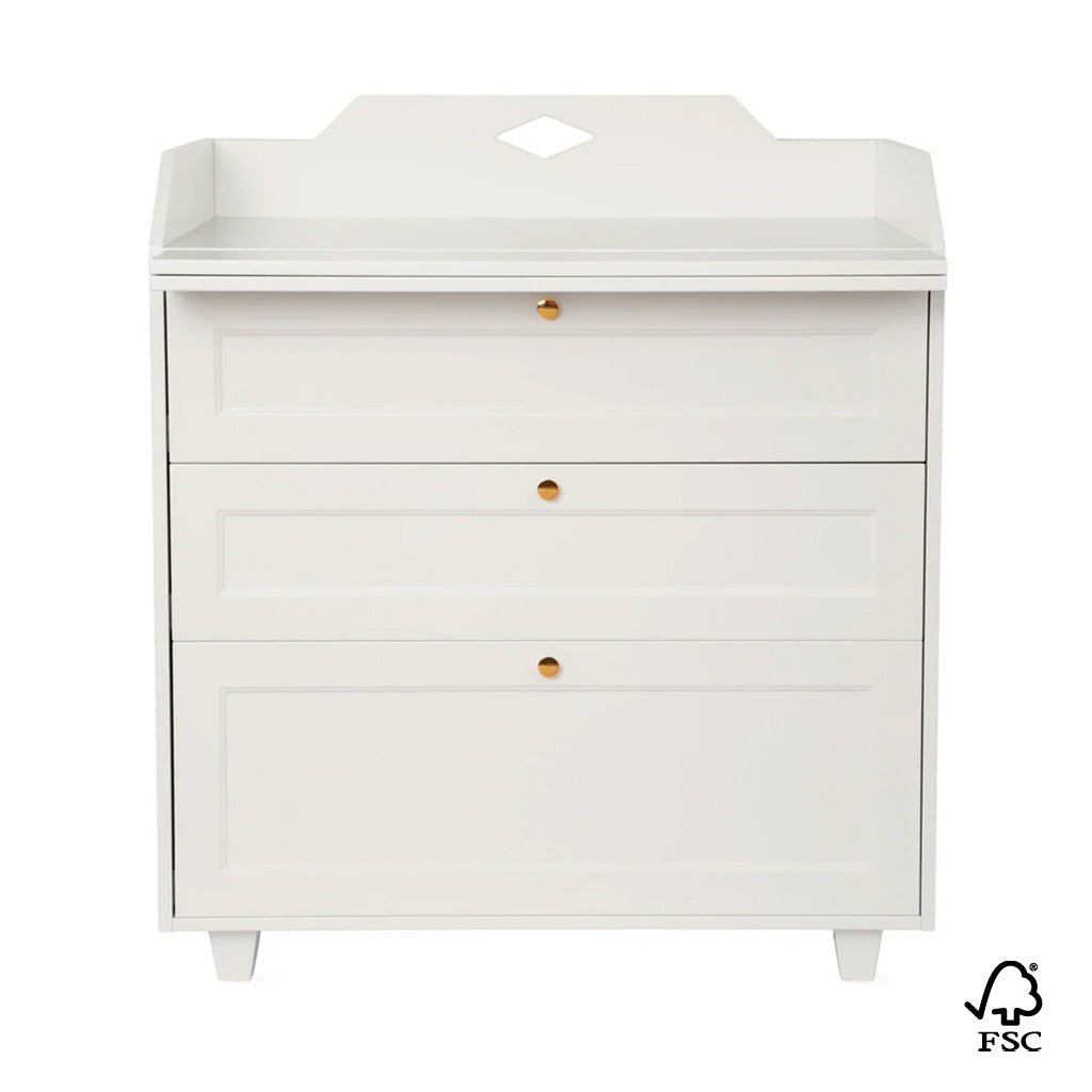 Luca Changing Table Dresser, FSC Mix - Light Sand