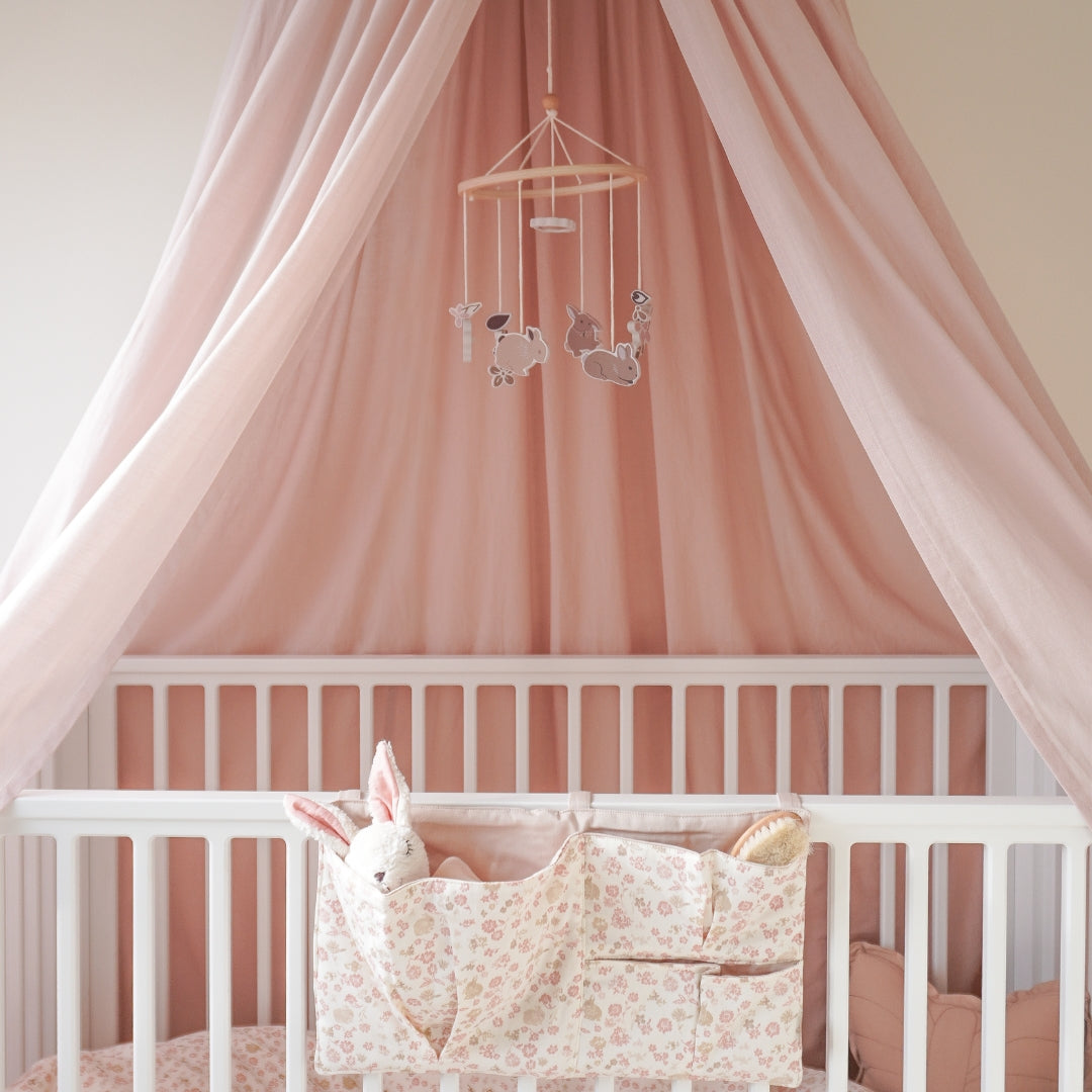 Ciel de lit - GOTS - Vieux rose