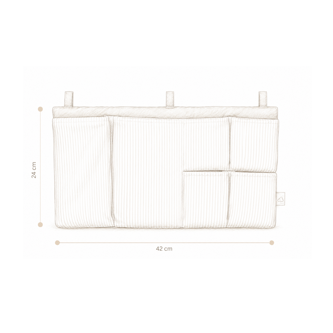 Pochette de rangement pour lit - OCS - Berries