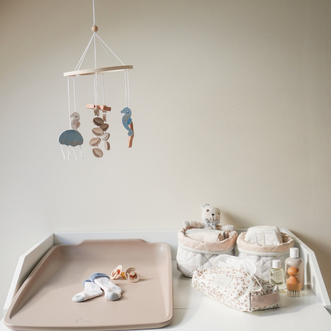 Mobile en bois pour berceau - Sea Garden