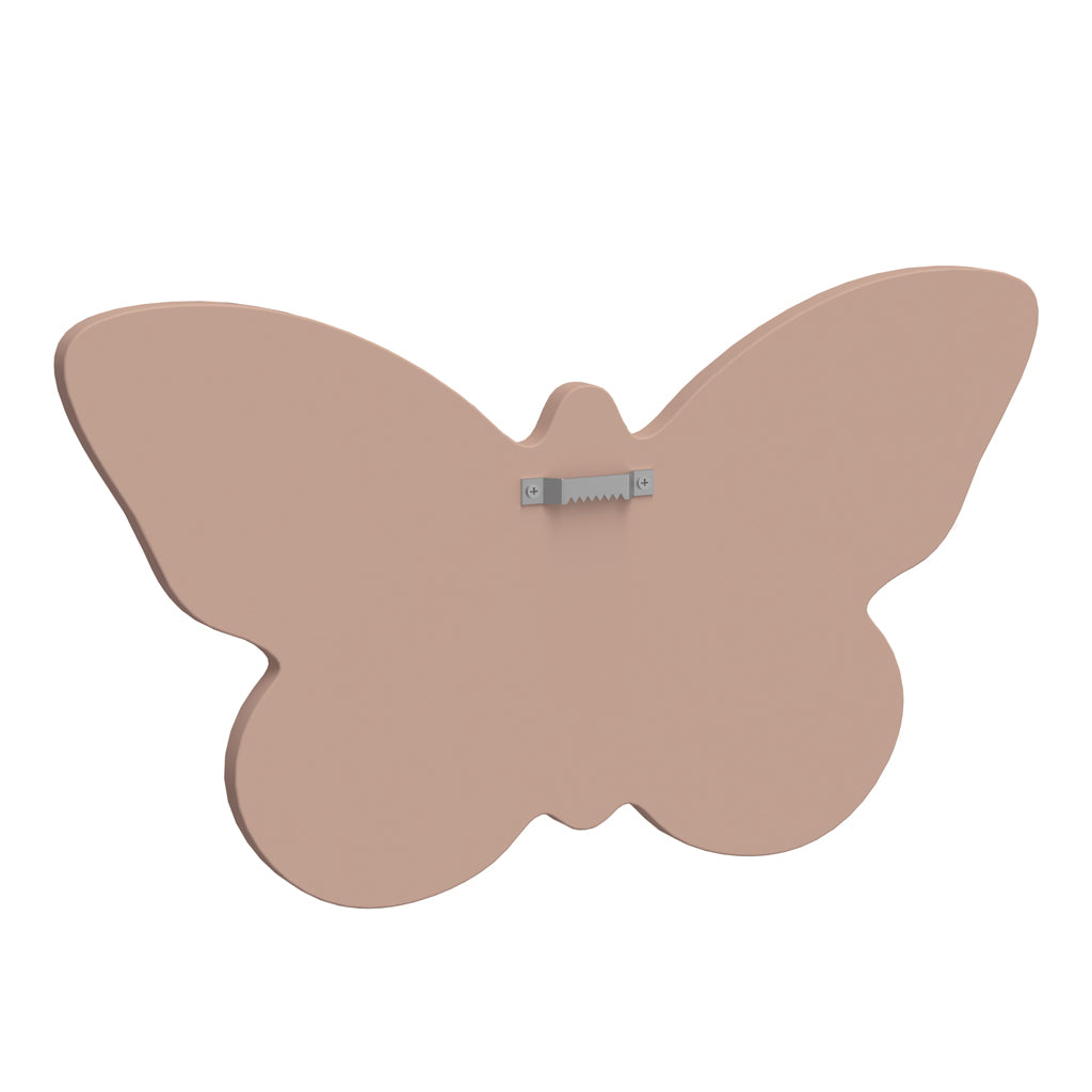 Miroir, papillon -FSC 100% - Vieux rose