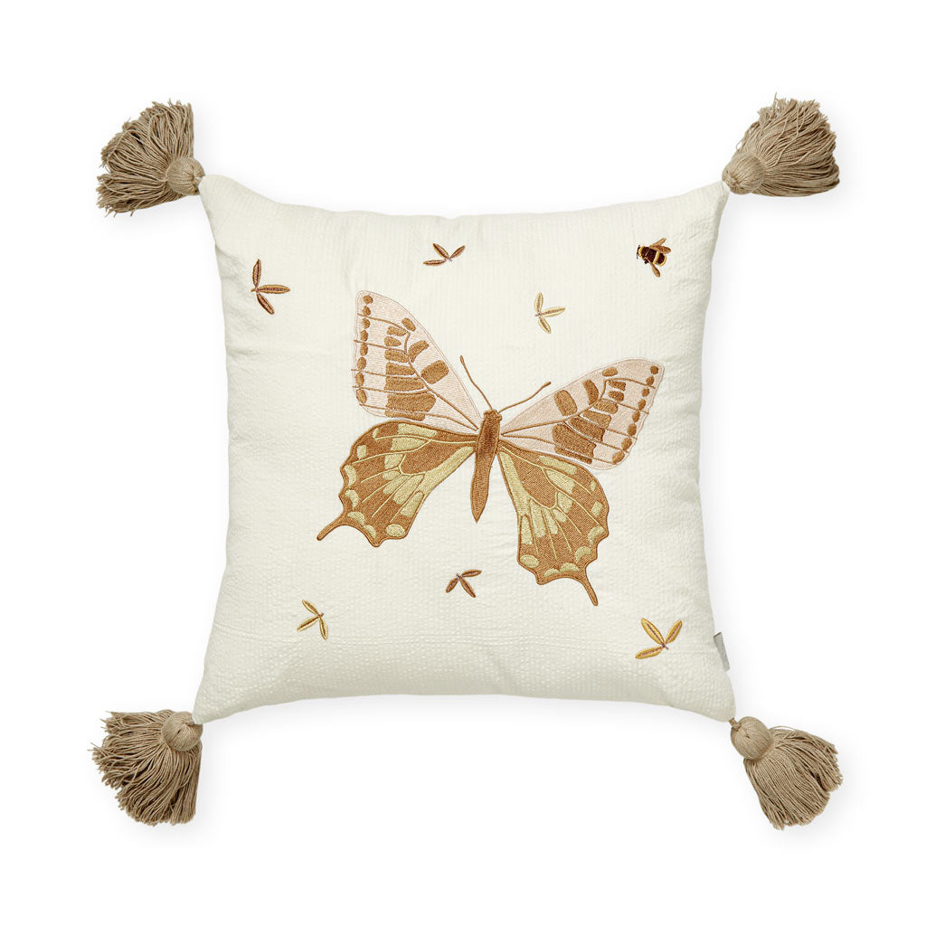 Coussin Brodé - OCS - Butterfly