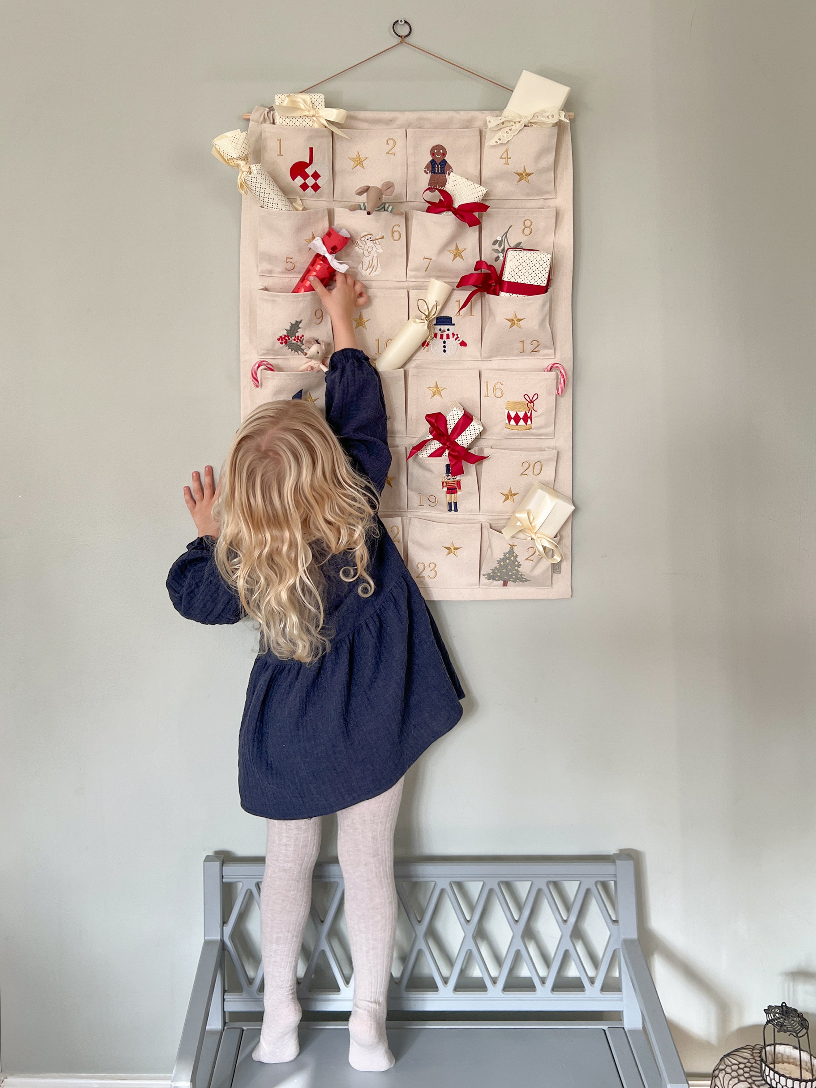 Calendrier De Noël - GOTS - Beige