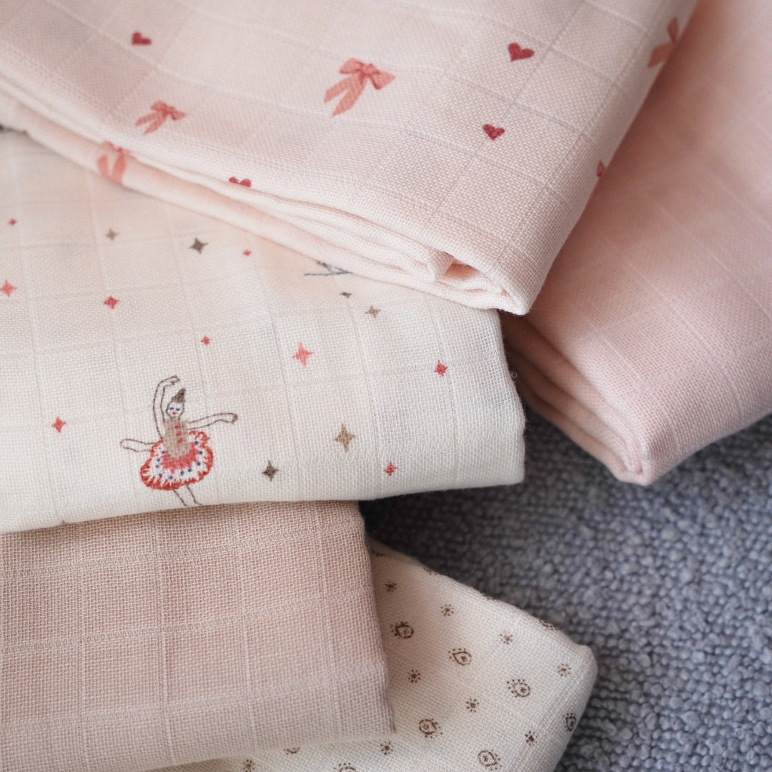 Lange imprimé en Mousseline, lot de 2 - GOTS - Carousel