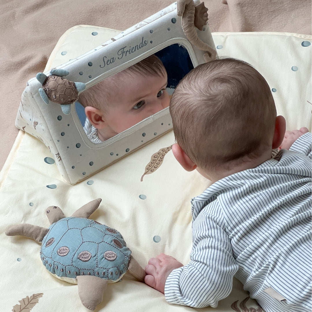 Tummy Time Mirror - OCS - Sea Garden