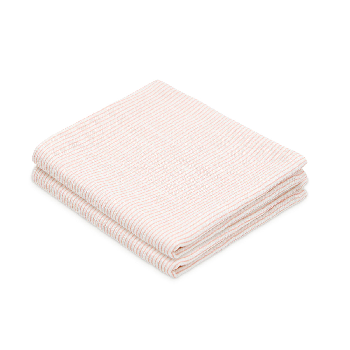 Muslin Cloth, Printed, 2-pack - GOTS - Classic Stripes Rose