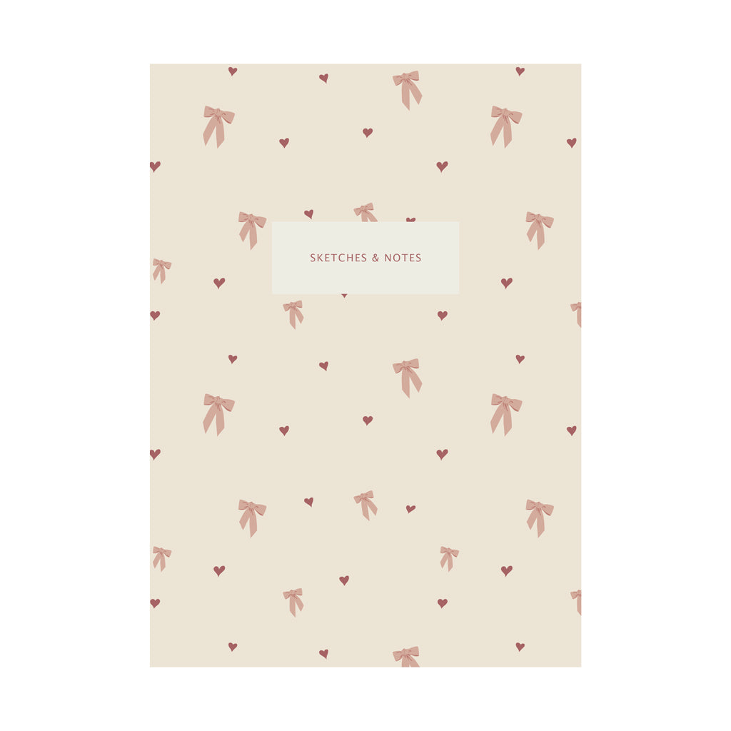 Timetable Bows Notes Carnet de notes, A5 - Bows