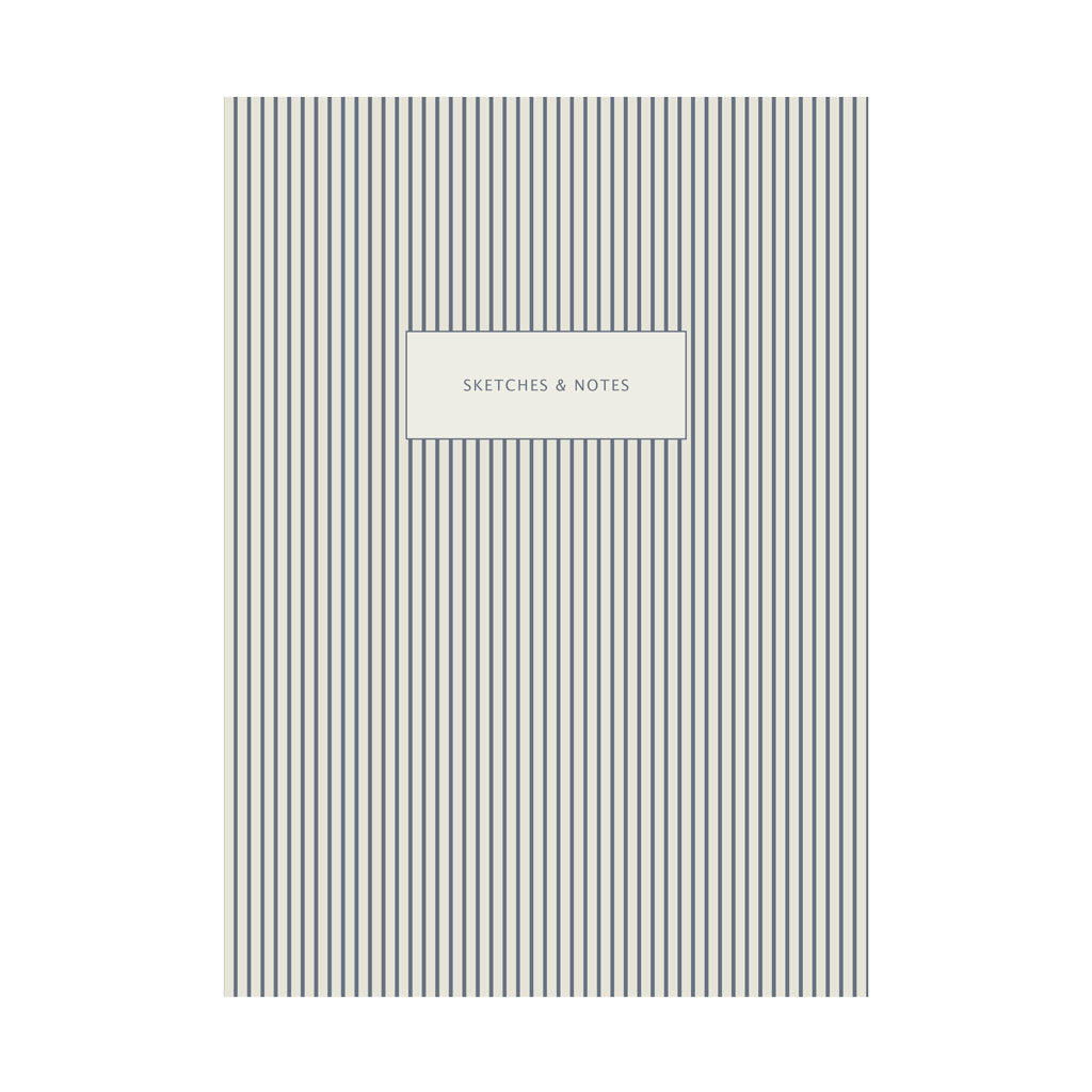 Carnet de notes, A5 - FSC Mix - Classic Stripes Blue