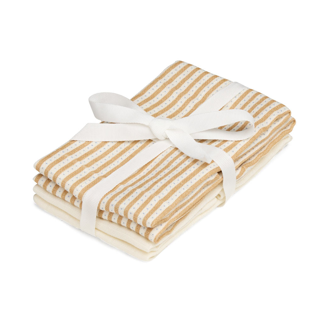 Lingettes de Toilette en Mousseline, set de 4 - GOTS - Oatfield