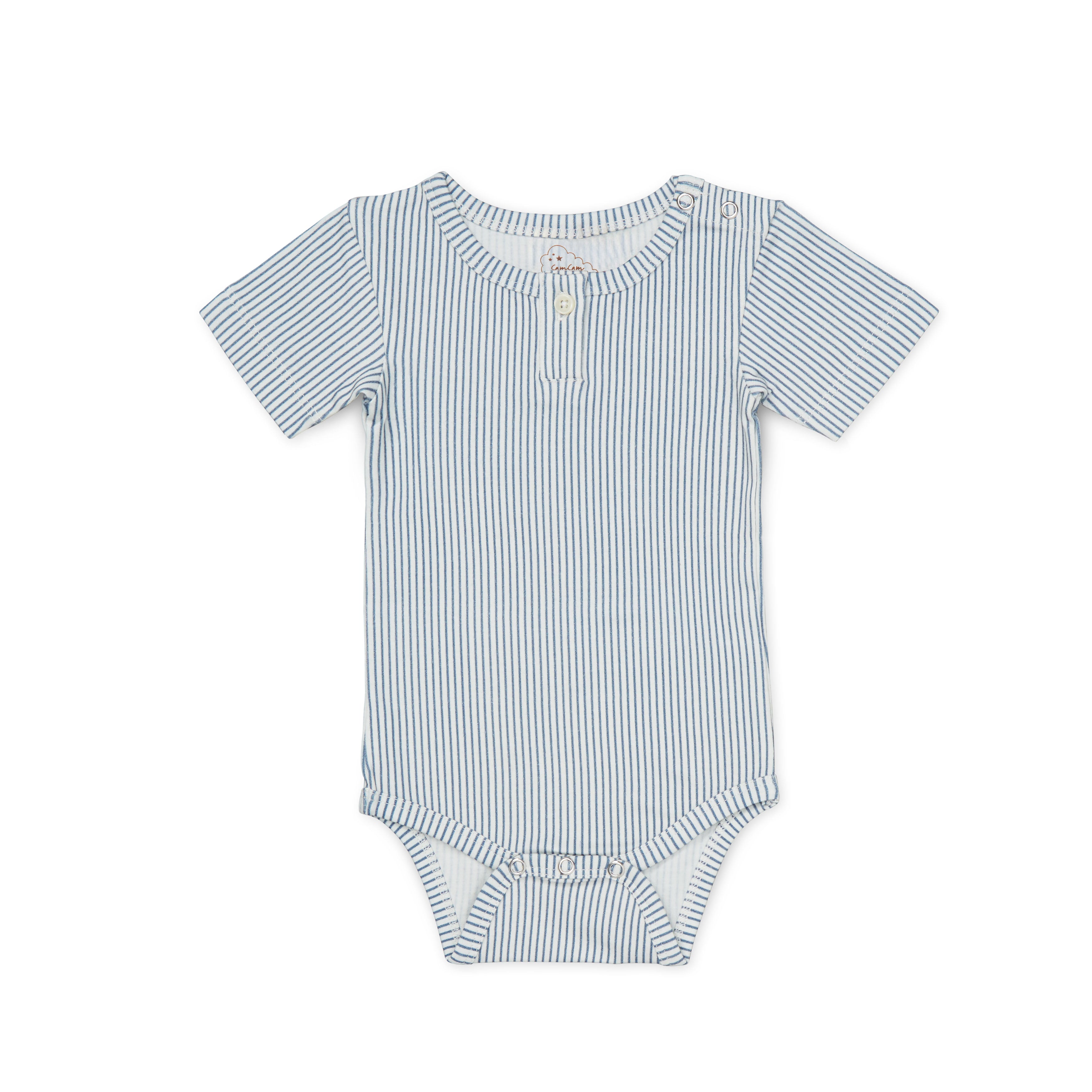 Body manches courtes Elliot - GOTS - Classic Stripes Blue