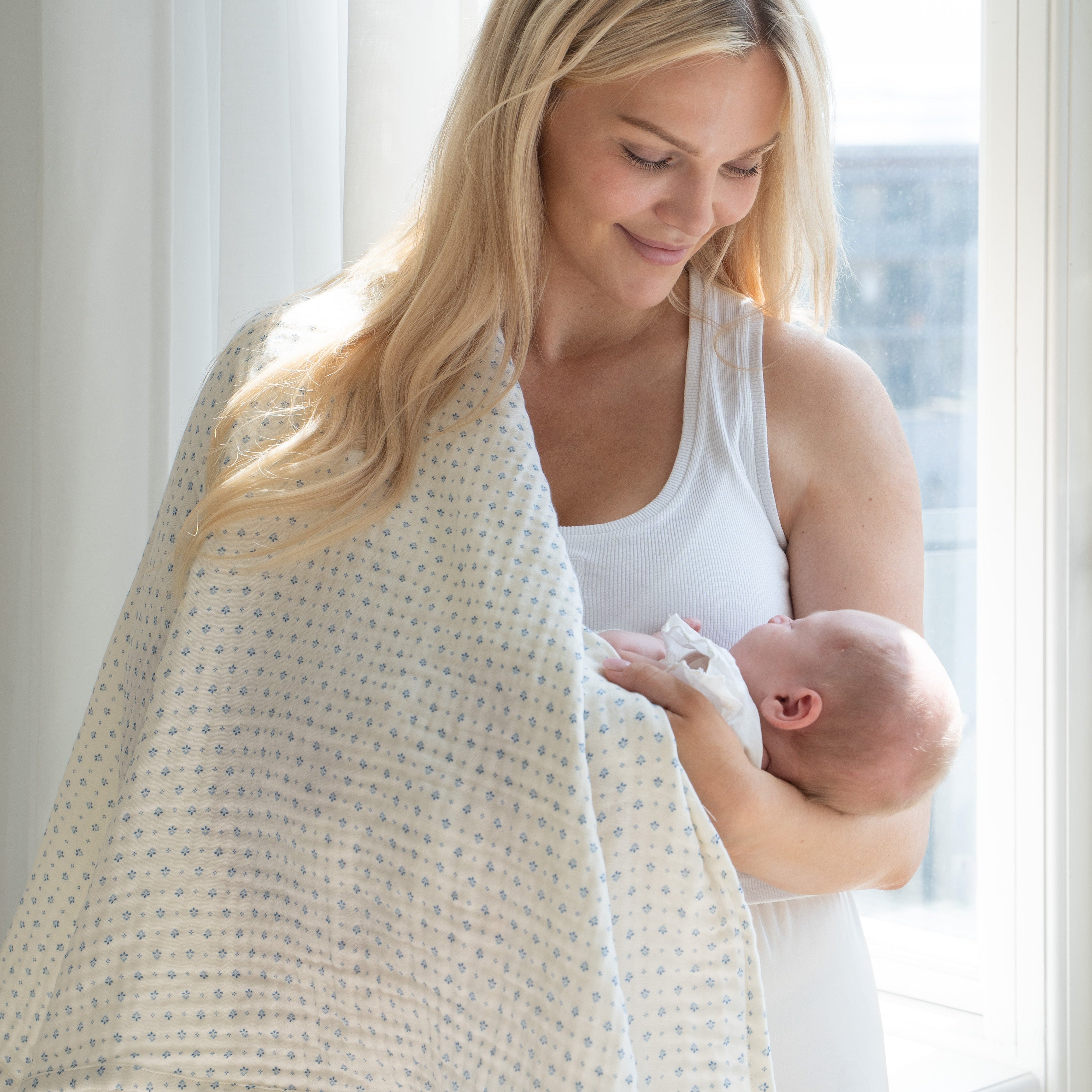 Couverture bébé en mousseline - GOTS - Caprice