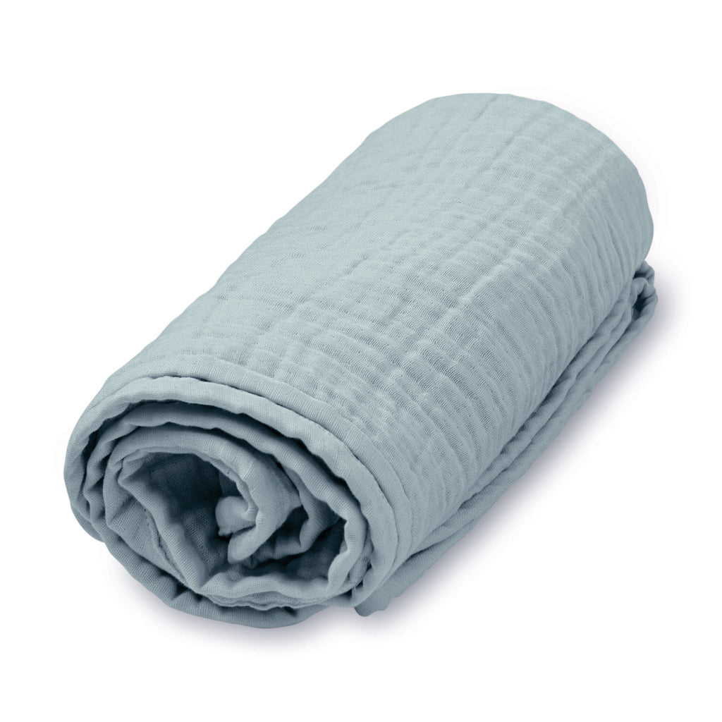 Muslin Baby Blanket - GOTS Petroleum