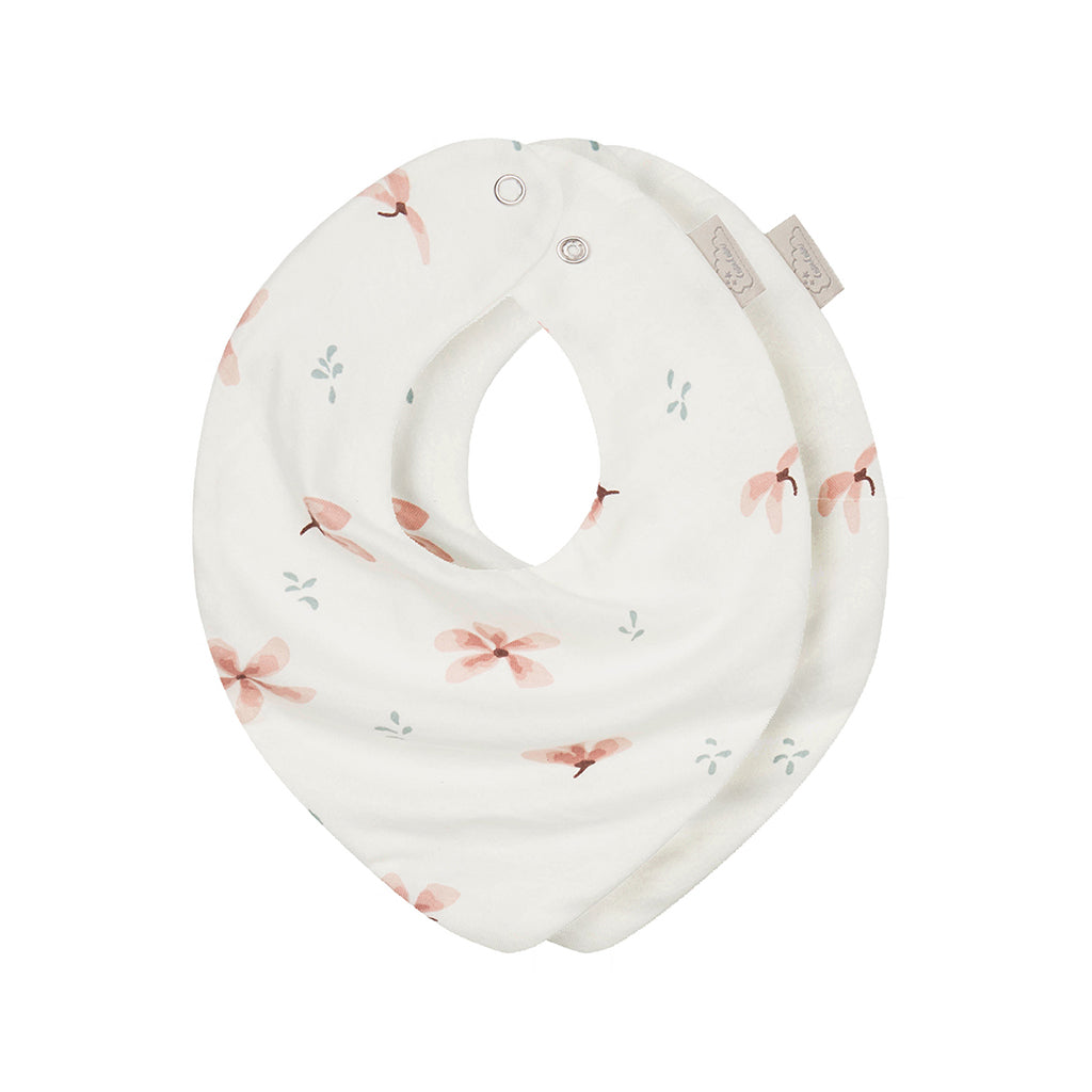 Bavoir Bandana, Jersey, set de 2 - GOTS Windflower Creme