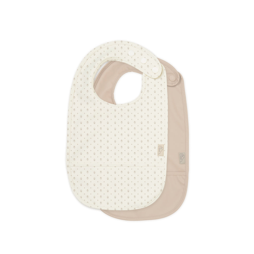 Bib w/ pocket, 2-pack - Rowan