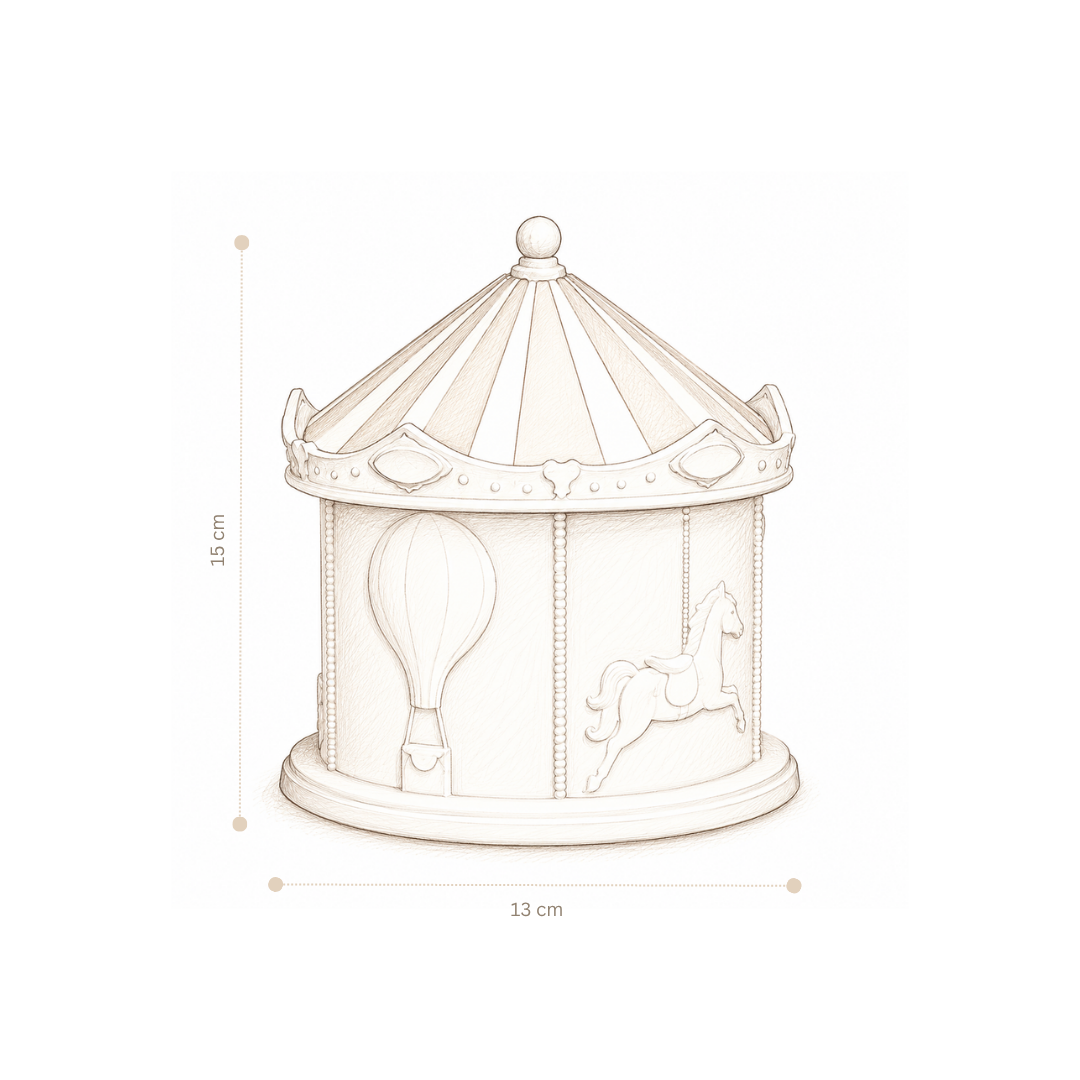Veilleuse Carousel, Écru