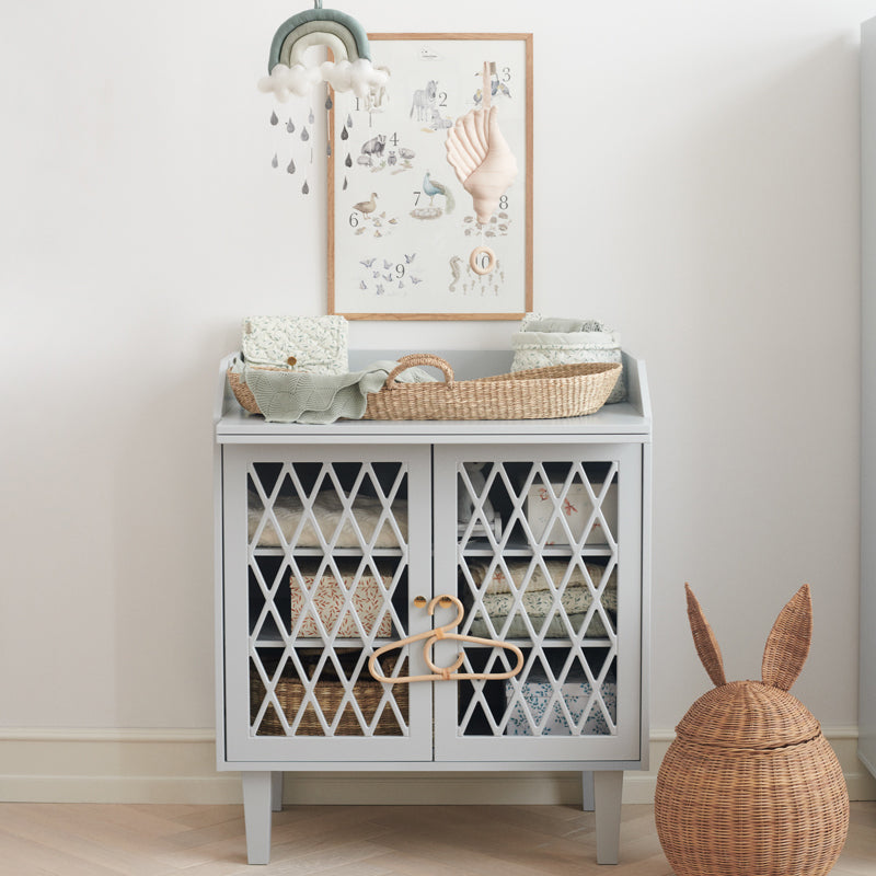 Table à langer Harlequin, FSC Mix - Gris clair