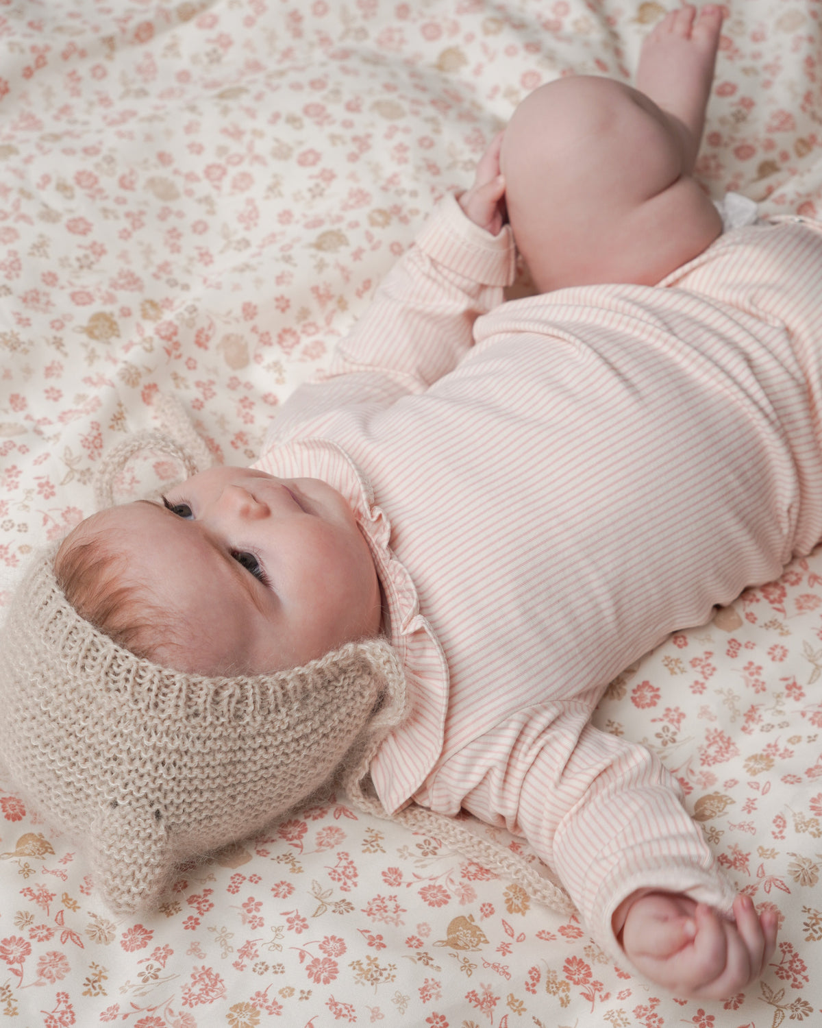 Body manches longues Holly, 56 cm - GOTS - Classic Stripes Rose