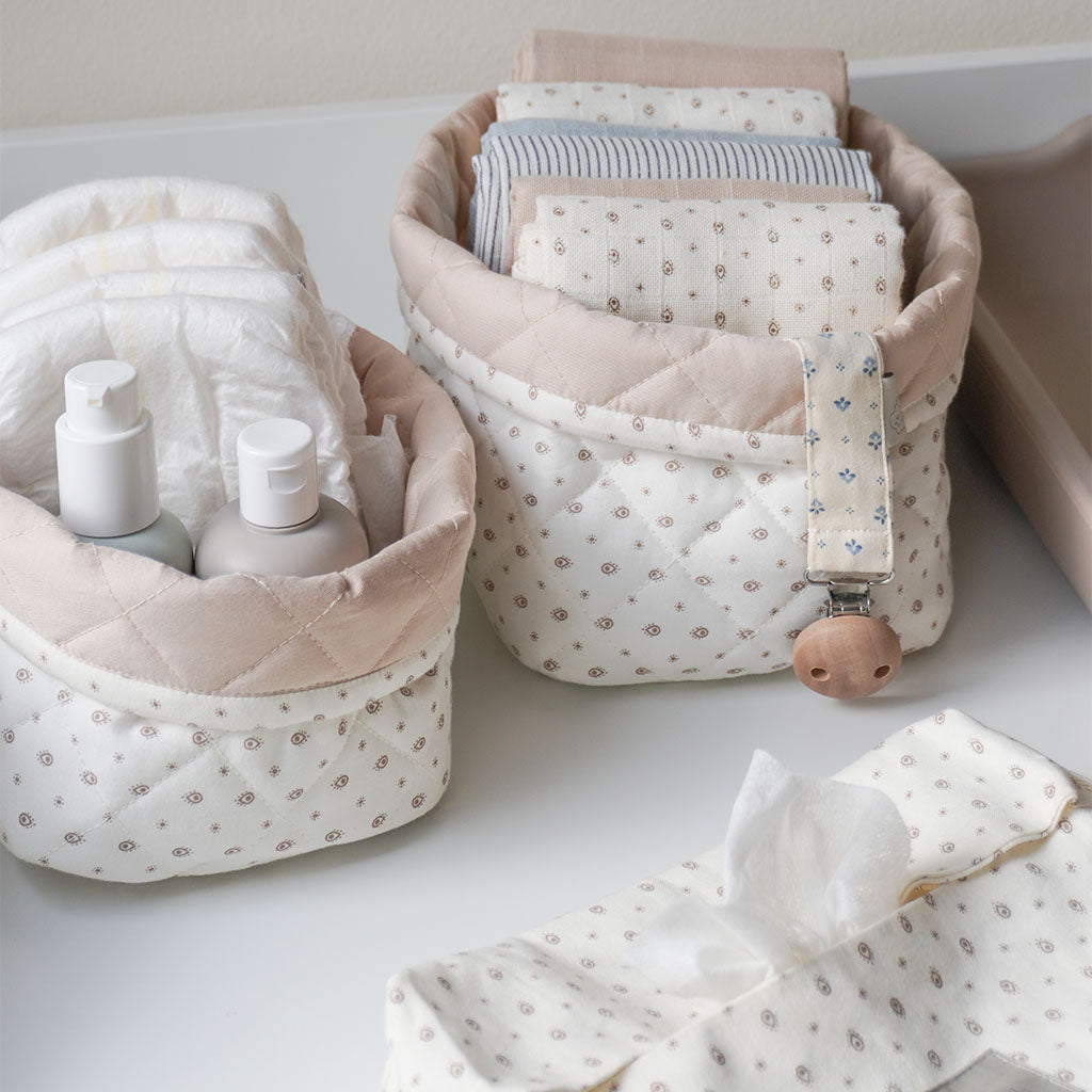 Panier de rangement matelassé - Lot de deux - OCS - Rowan