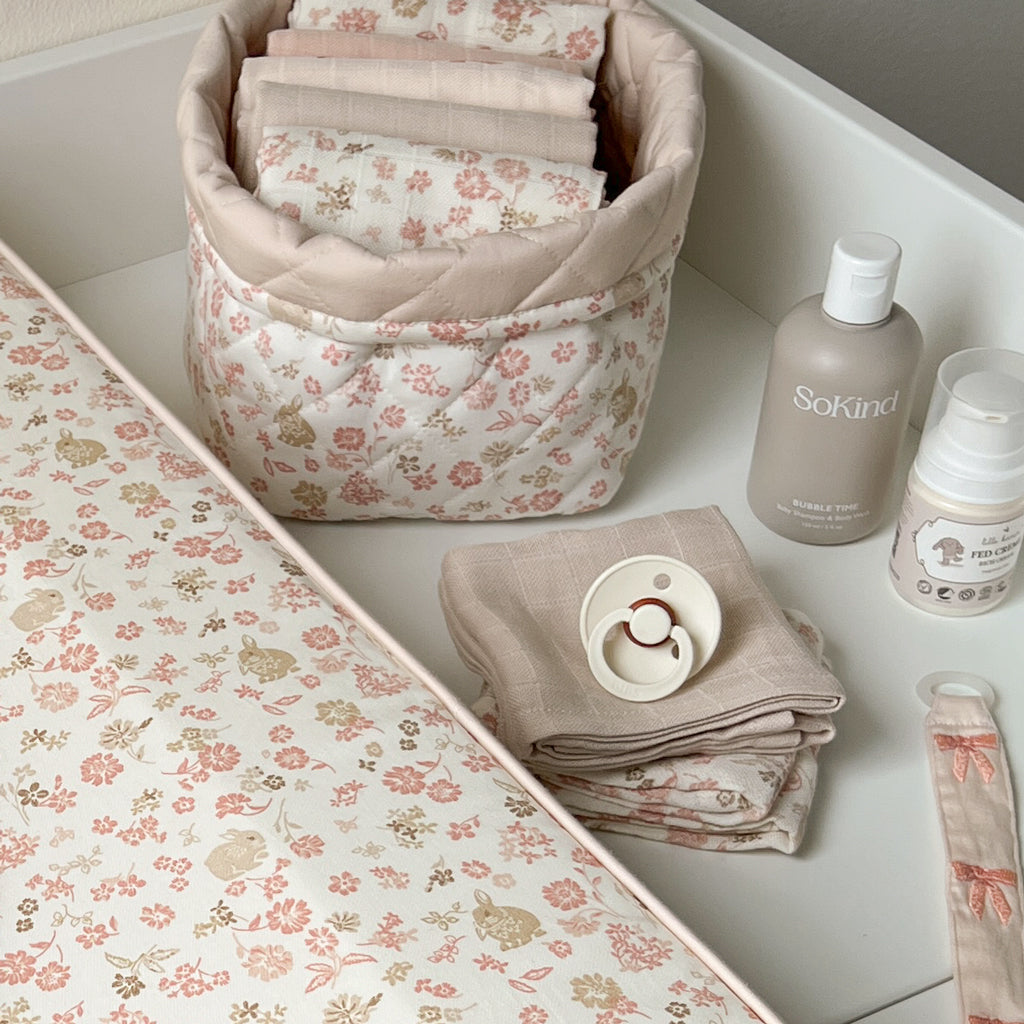 Lingettes de Toilette en Mousseline, set de 4 - GOTS - Augusta