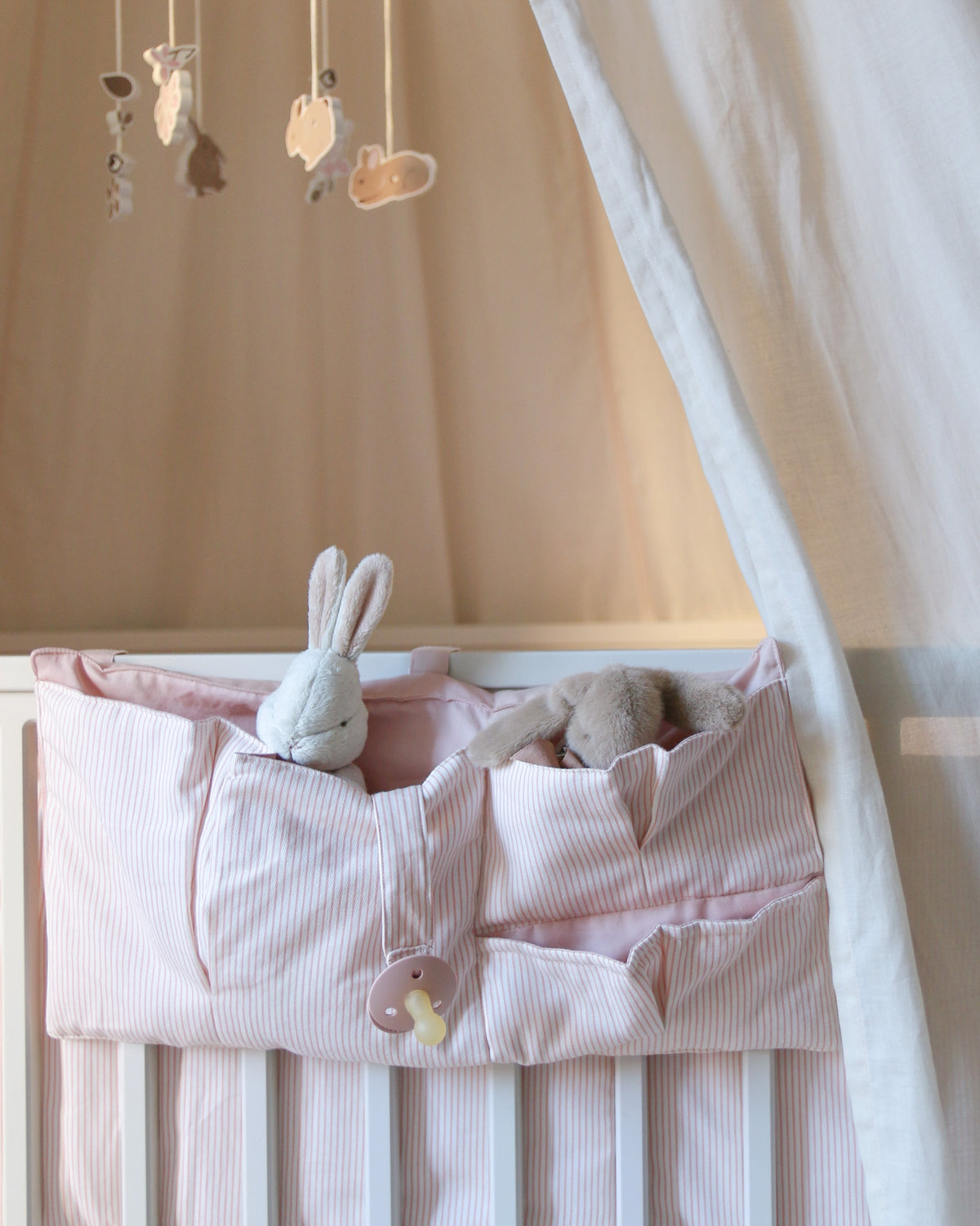 Bed Pocket - OCS - Classic Stripes Rose