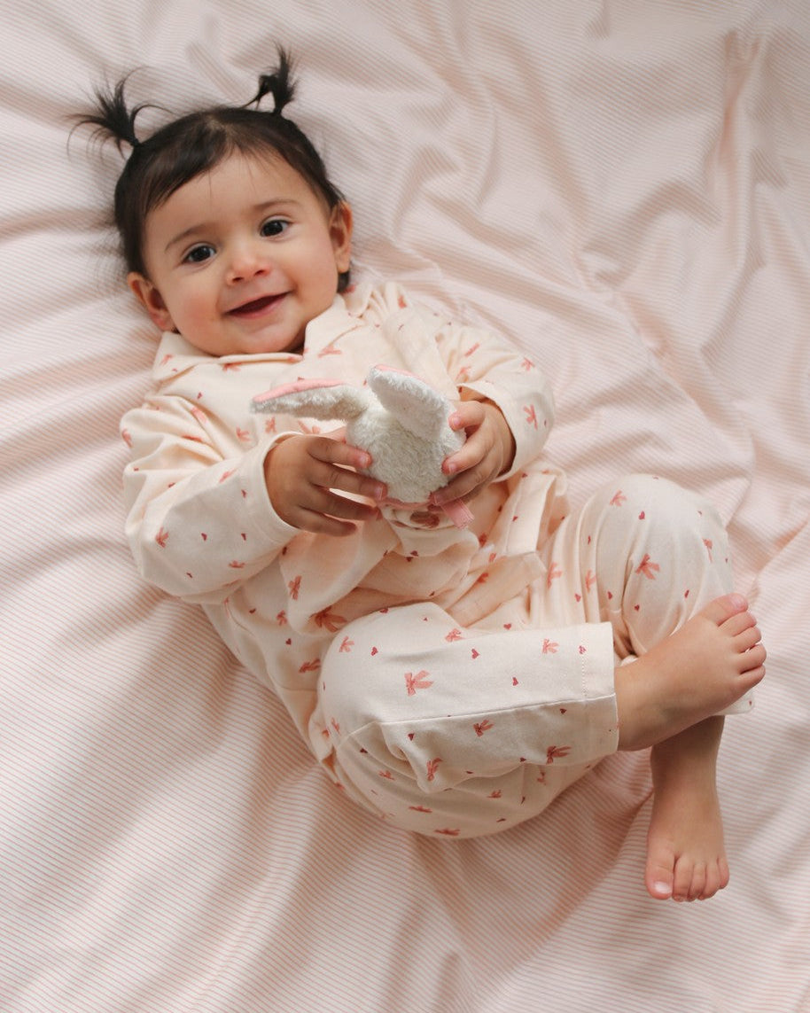 Bedding Set, Junior, 100x140cm - GOTS - Classic Stripes Rose