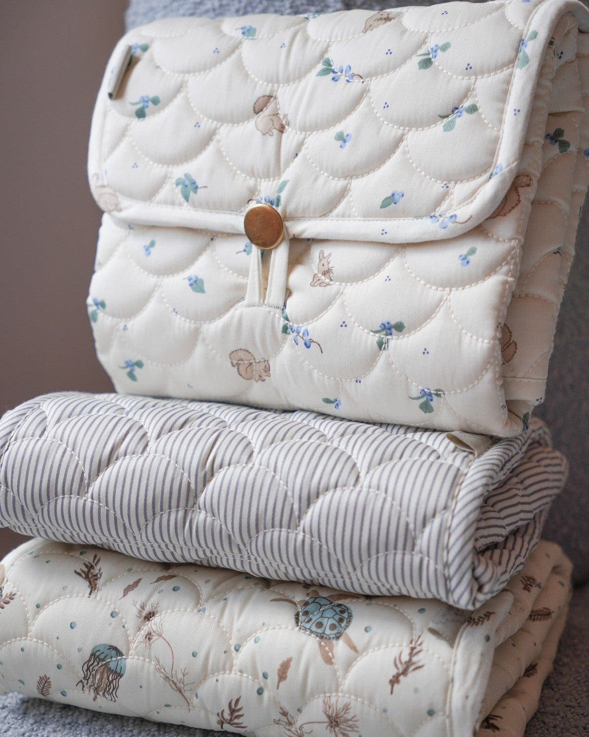 Changing Mat, Quilted - OCS - Blueberries