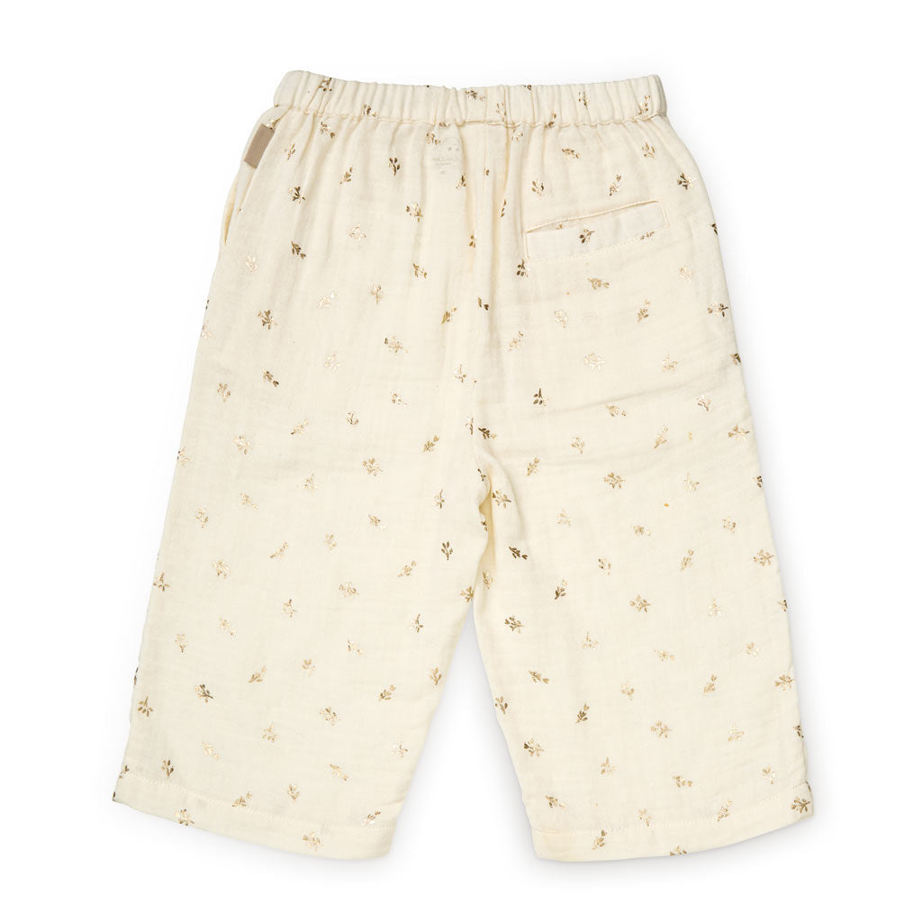 Pantalon Vilde - GOTS - Gold Flower