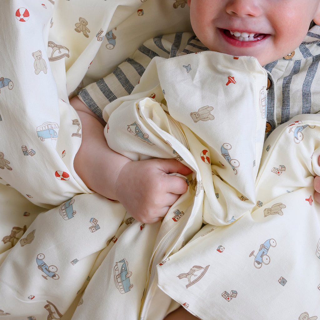 Parure de Lit, Bébé, 70x100cm - GOTS - Vintage Toys