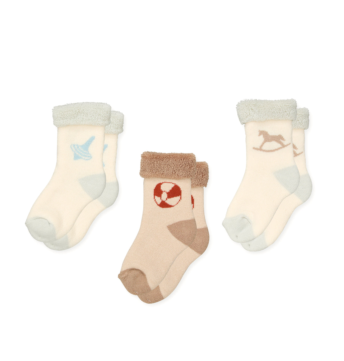 Chaussettes en Éponge Safi, 13-15 - Vintage Toys - 3 Pack