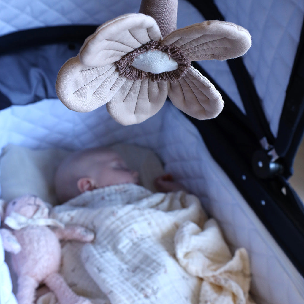 Windflower Pram Mobile - OCS Almond