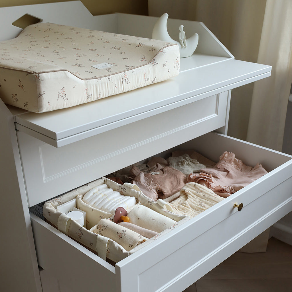 Luca Changing Table Dresser, FSC Mix - White