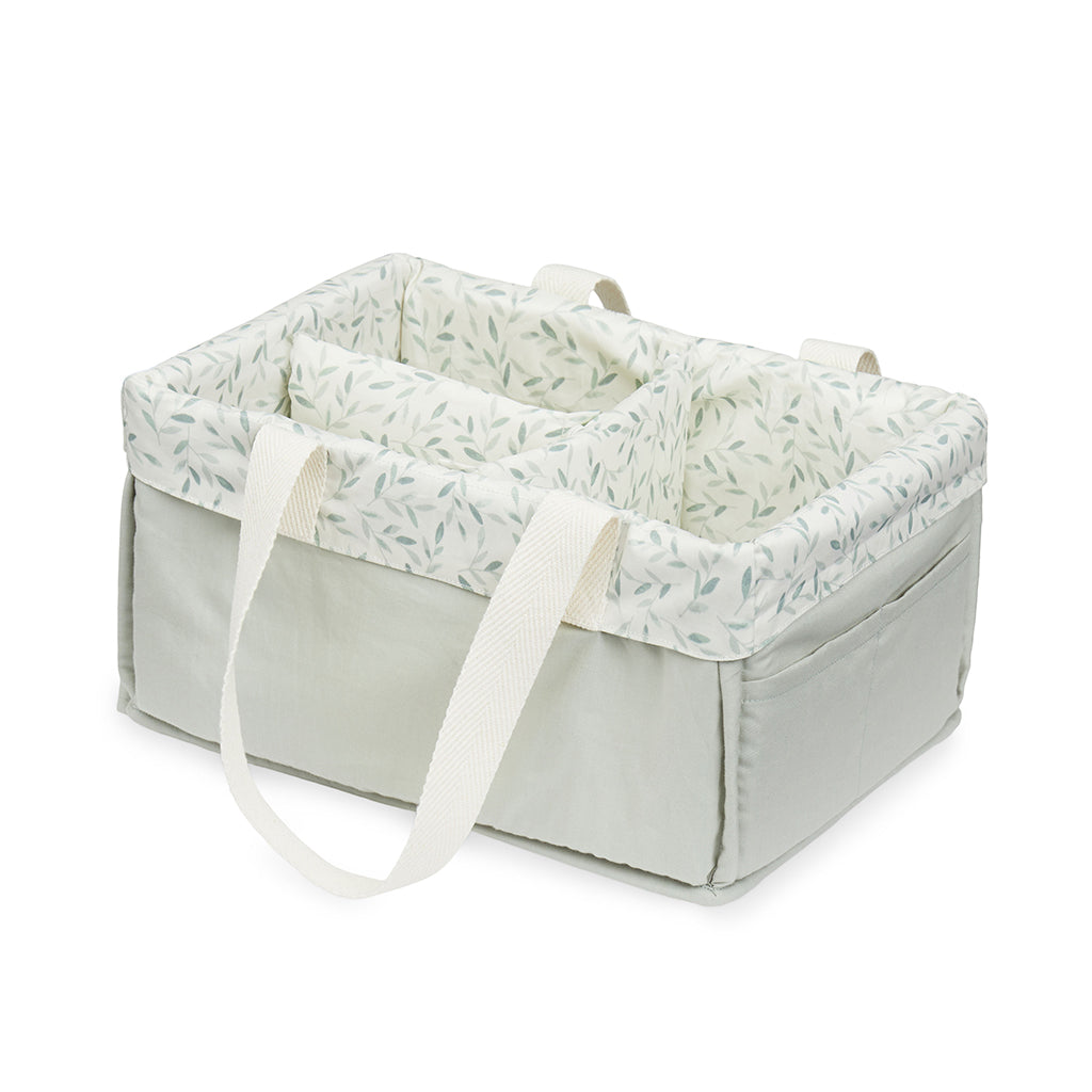 Diaper Caddy - OCS - Green Leaves