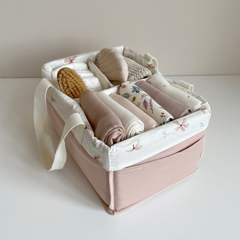 Diaper Caddy - OCS - Windflower Creme