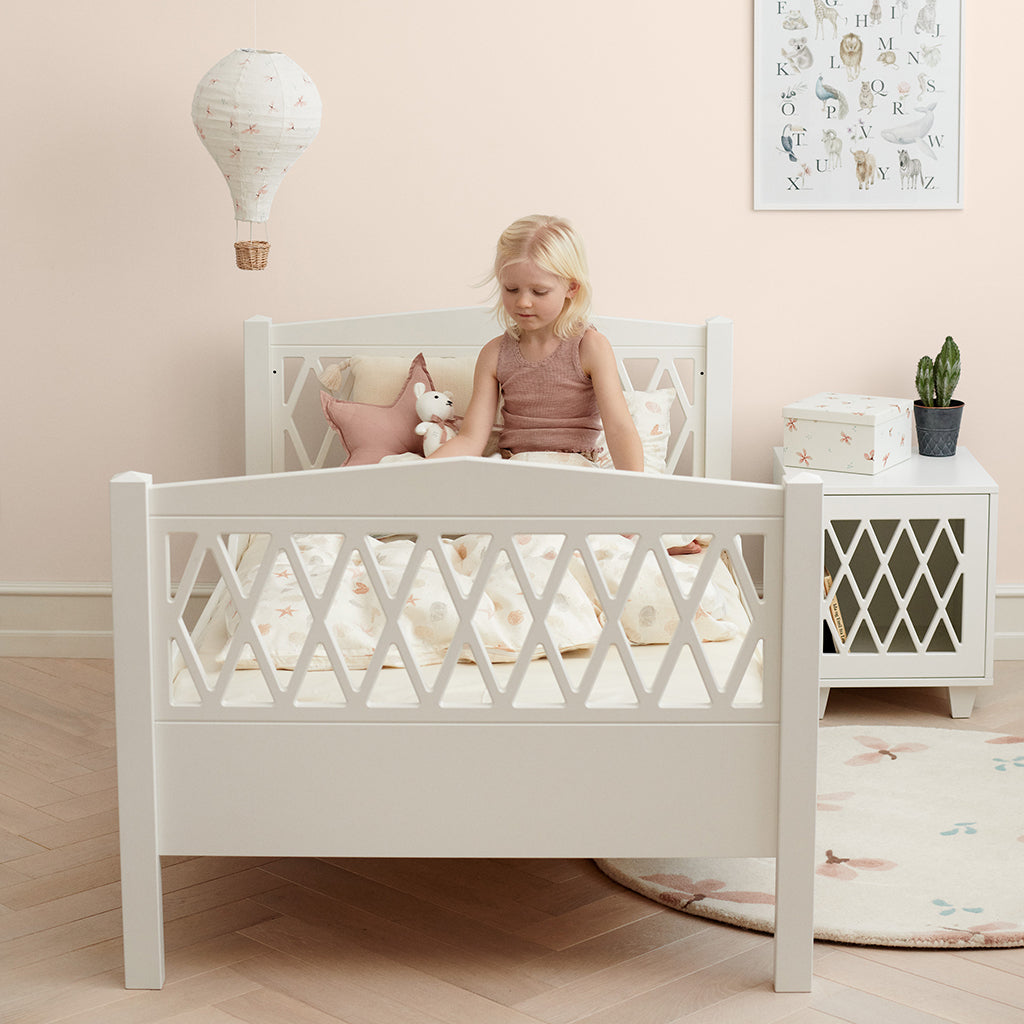 Harlequin Table de chevet - FSC Mix - Blanc