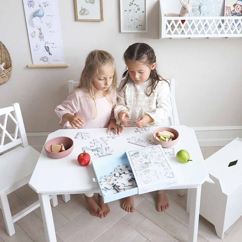 Harlequin enfant Table - Blanc