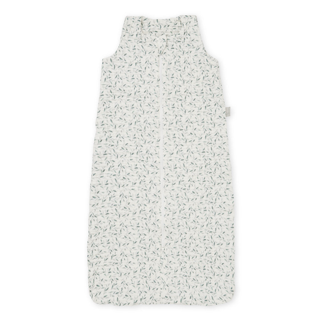 Muslin Sleeping Bag 6-18 Months - GOTS Green Leaves